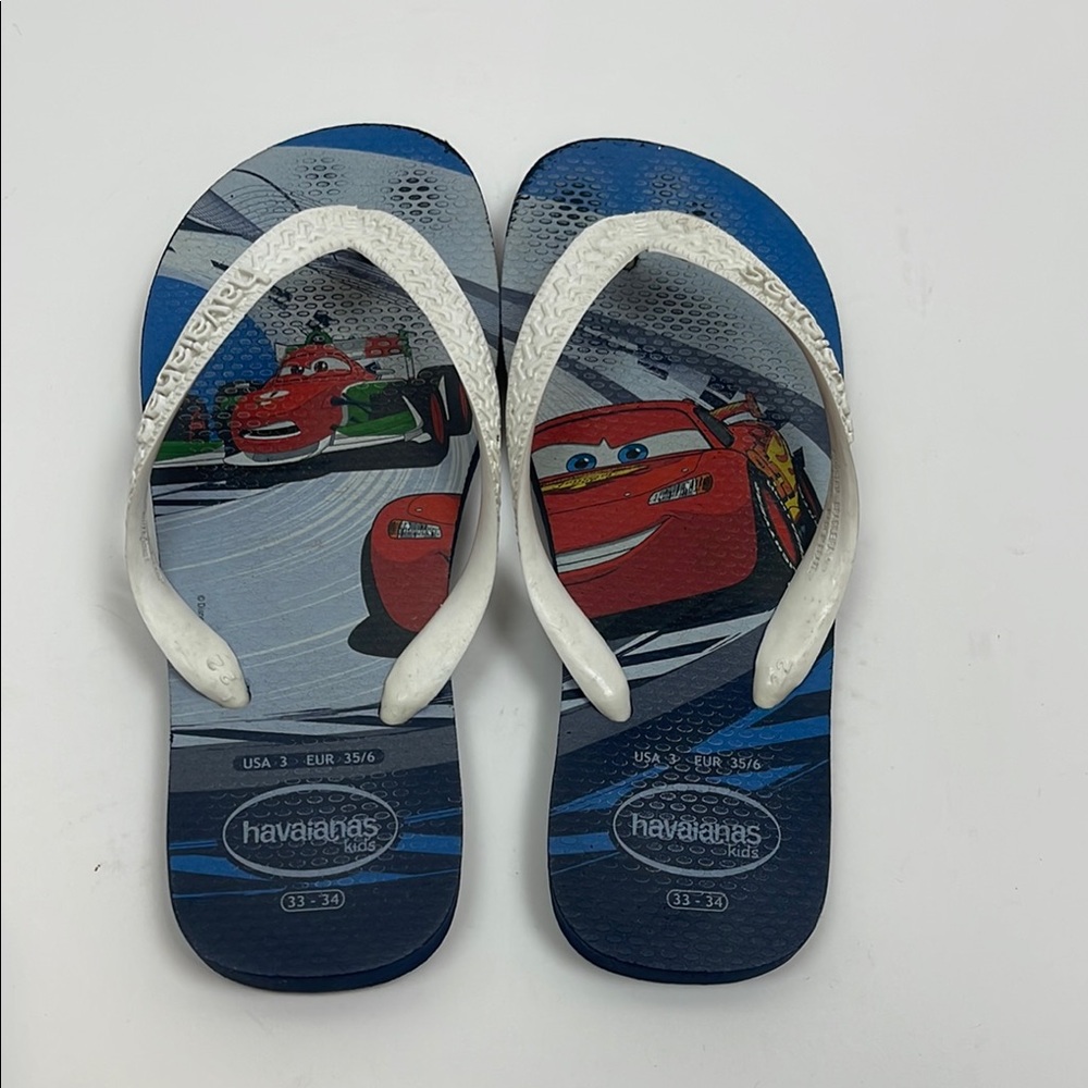 Havaianas Kids' Flip Flops with Cars Design little kids size 3
